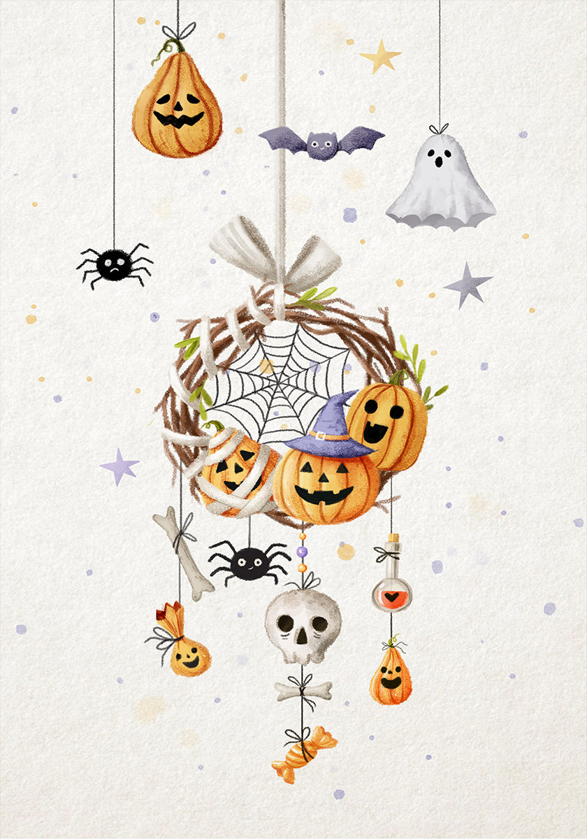 Halloween-Traumfänger-Poster