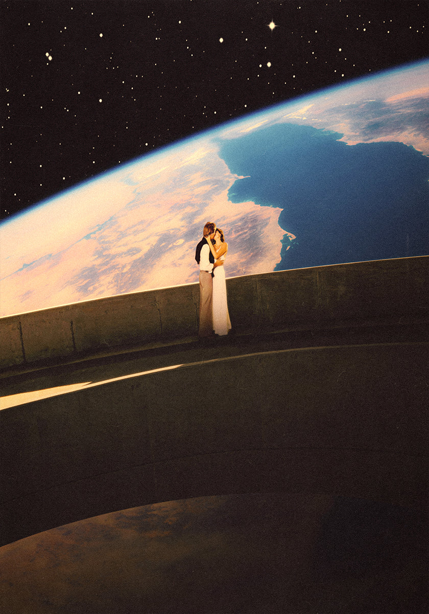 Kosmisches Liebesplakat