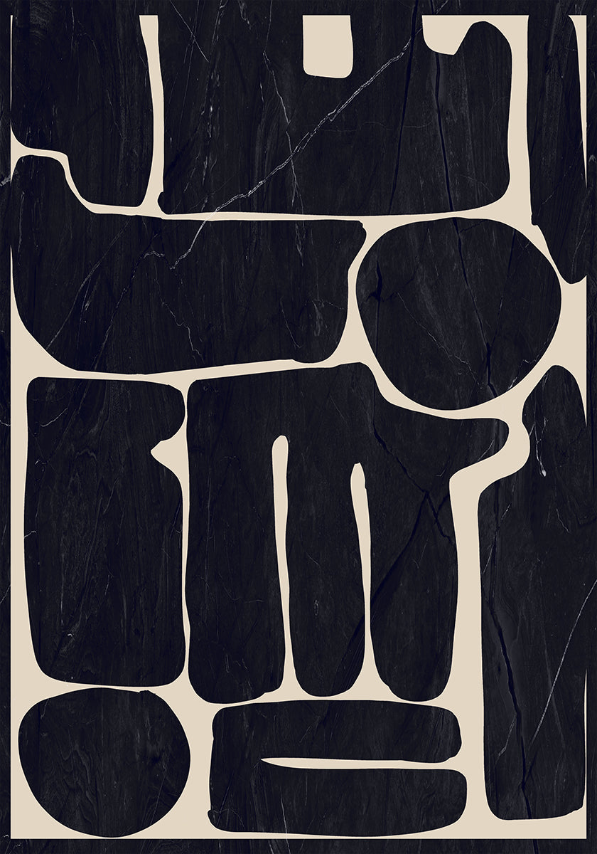 Moderne abstrakte Minimalformen 162 Poster