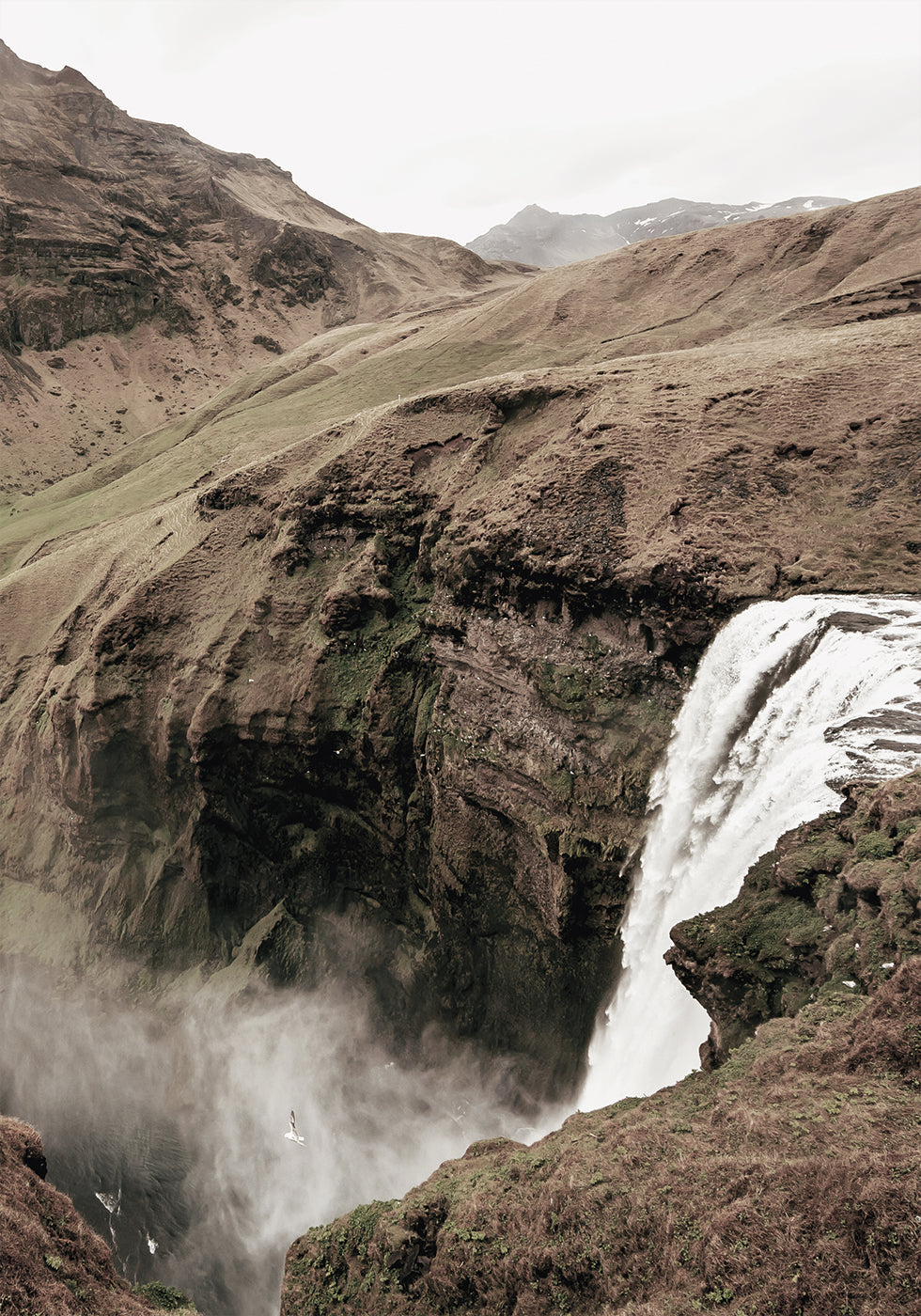 Skógafoss Waterfall Plakat - Posterbox.dk