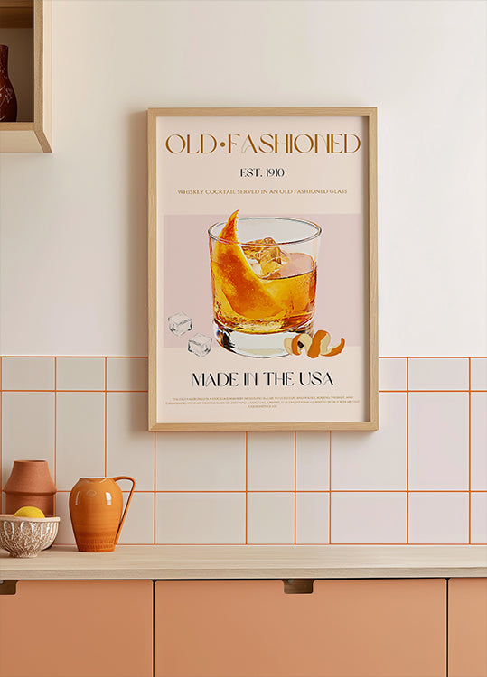 Klassisches Cocktail-Charme-Poster