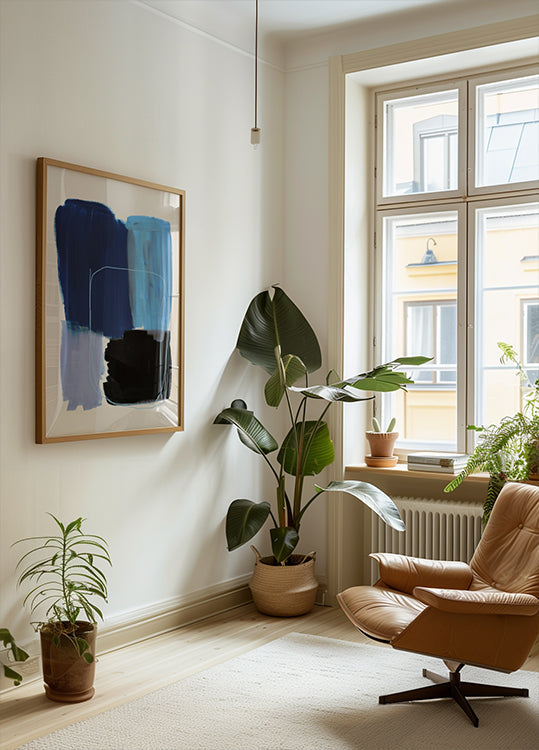 Abstrakte Pinselstriche 120x Poster