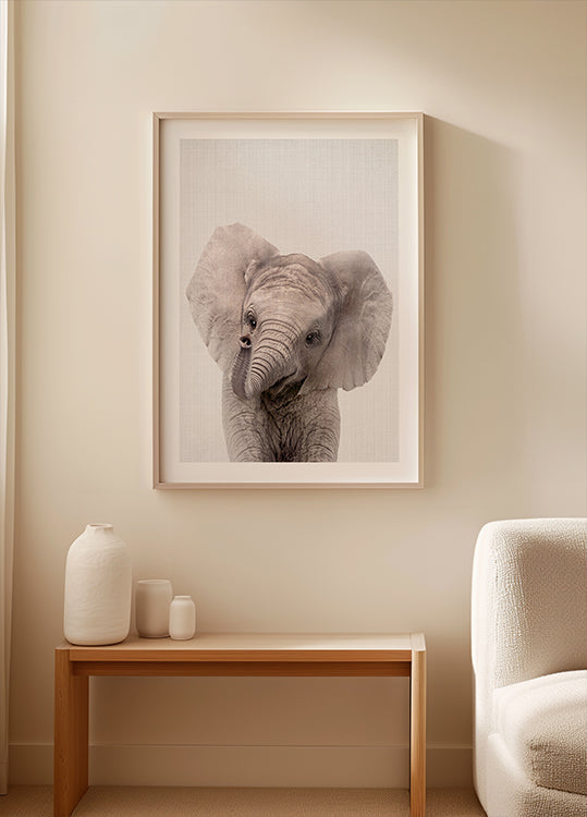 Peekaboo-Baby-Elefant-Poster