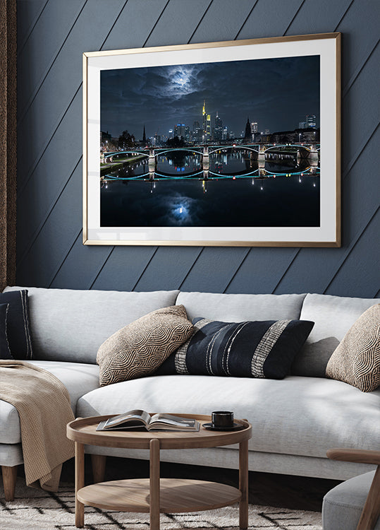 Frankfurt bei Vollmond