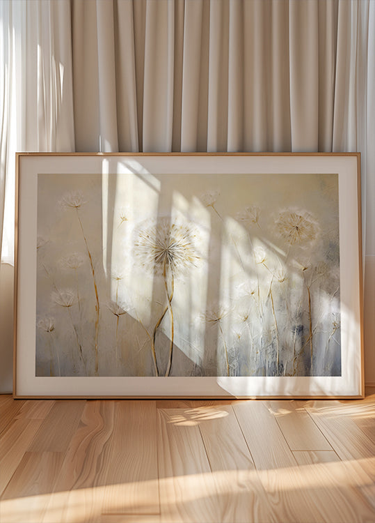 Poster „Weißer Frühling 3“.