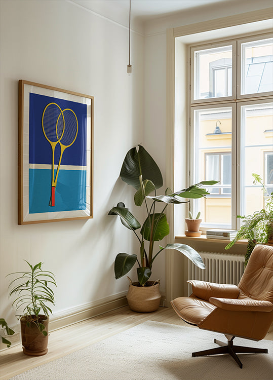 Badmintonschläger aus Holz