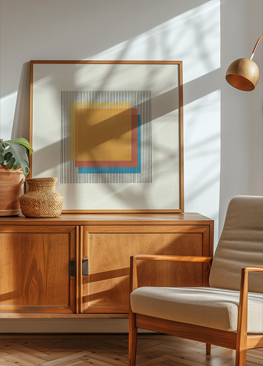 Buntes Illusionsplakat