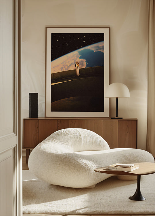 Kosmisches Liebesplakat