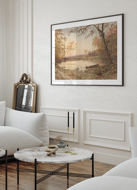 Jasper F. Cropsey - Hastings on Hudson Plakat - Posterbox.dk