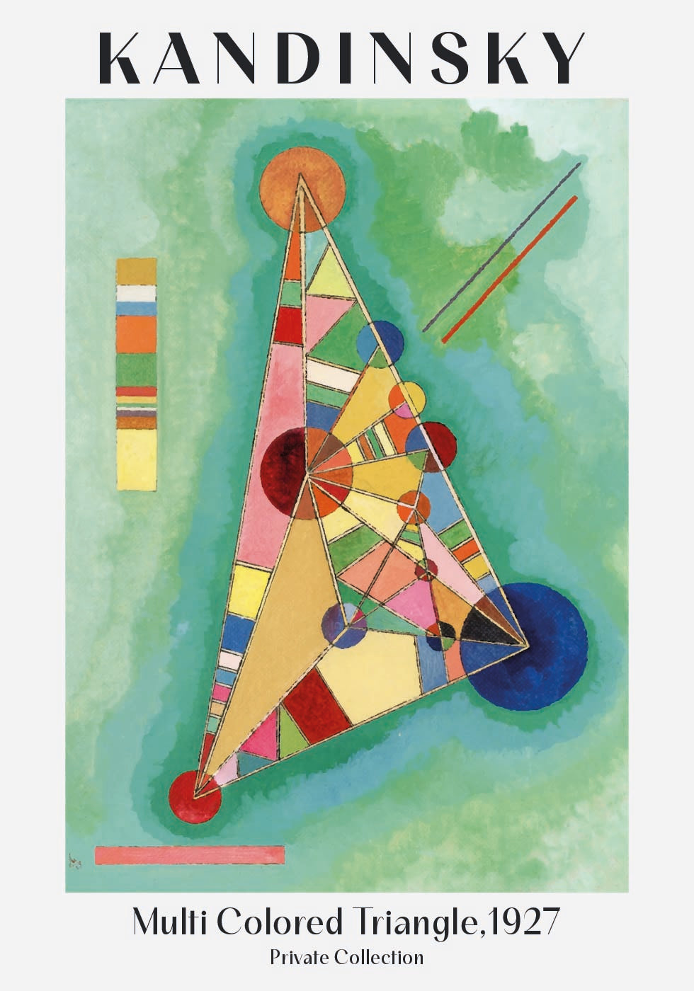Multi Colored Triangle, 1927, Wassily Kandinsky Plakat - Posterbox.dk