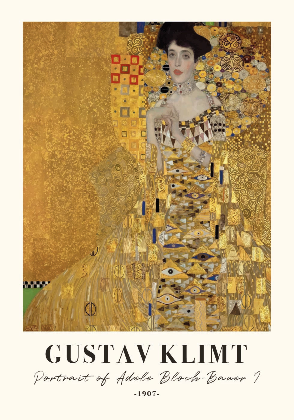 Portrait of Adele Bloch-Bauer I Plakat - Posterbox.dk