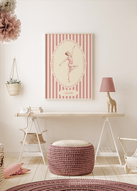 Gymnastic Baby Name Personal Poster - Posterbox