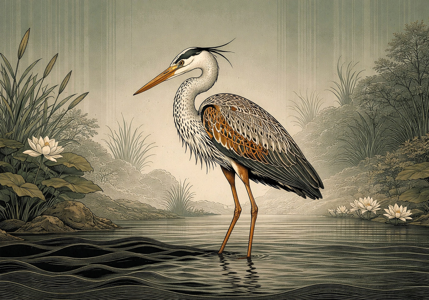 Heron Poster - Posterbox