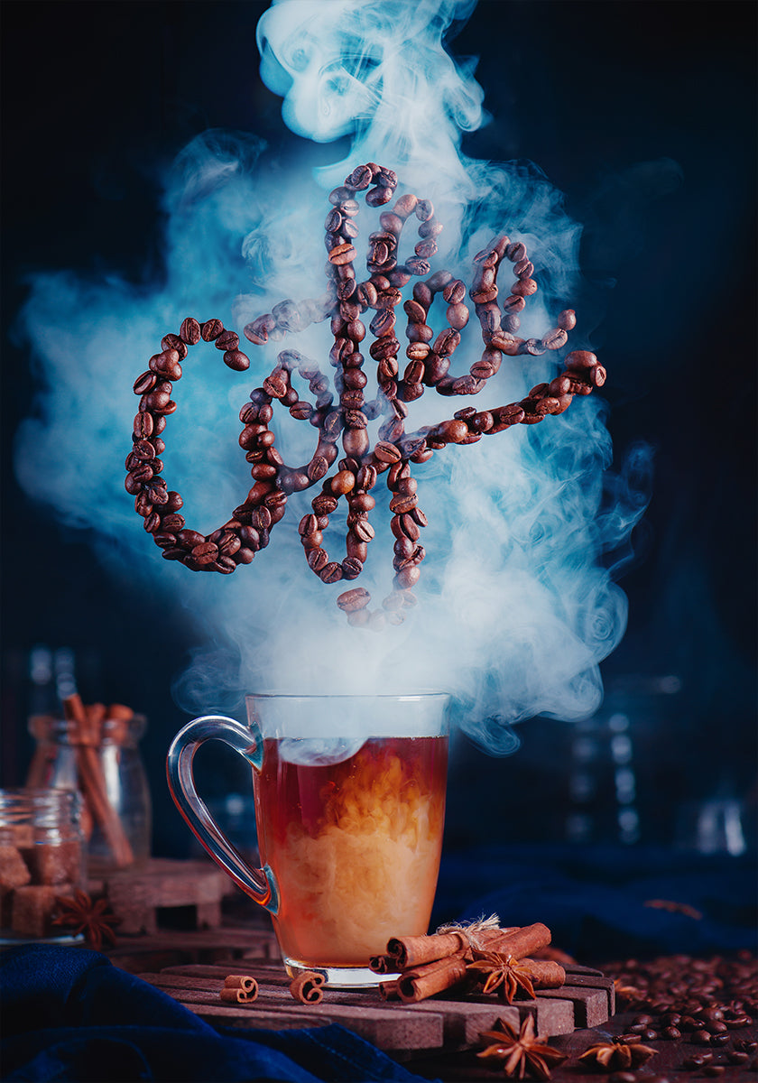 Riechen Sie den Kaffee