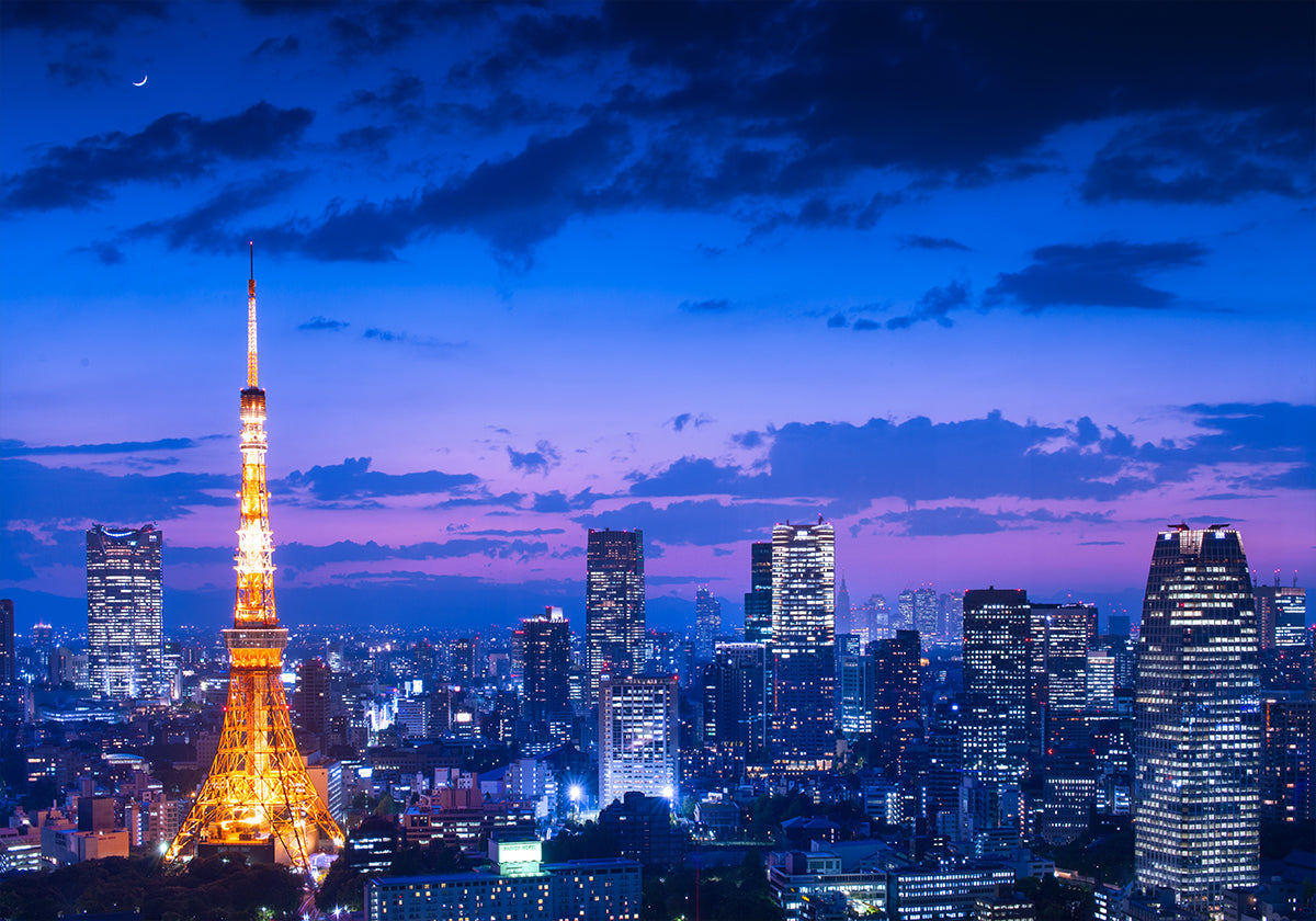 Nachtansicht von Tokio