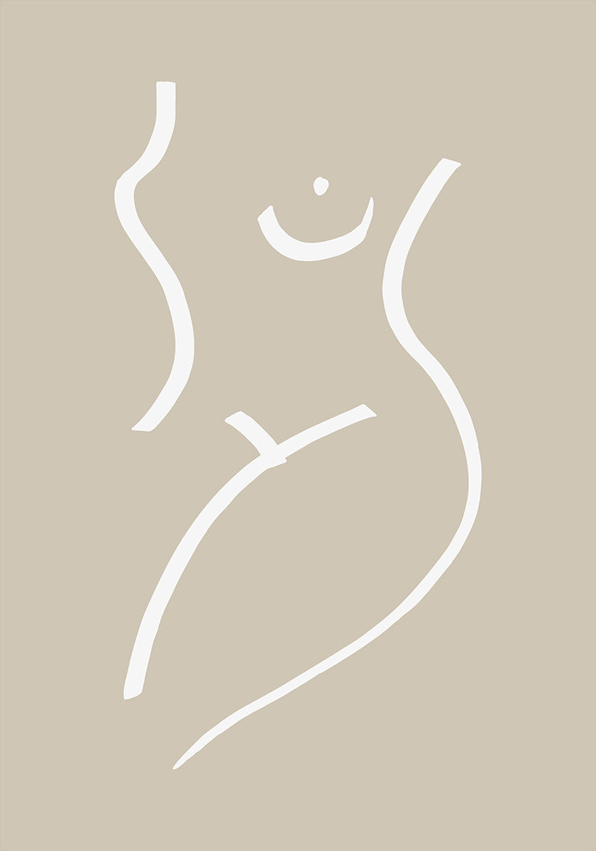 Körperskizze Sand Poster