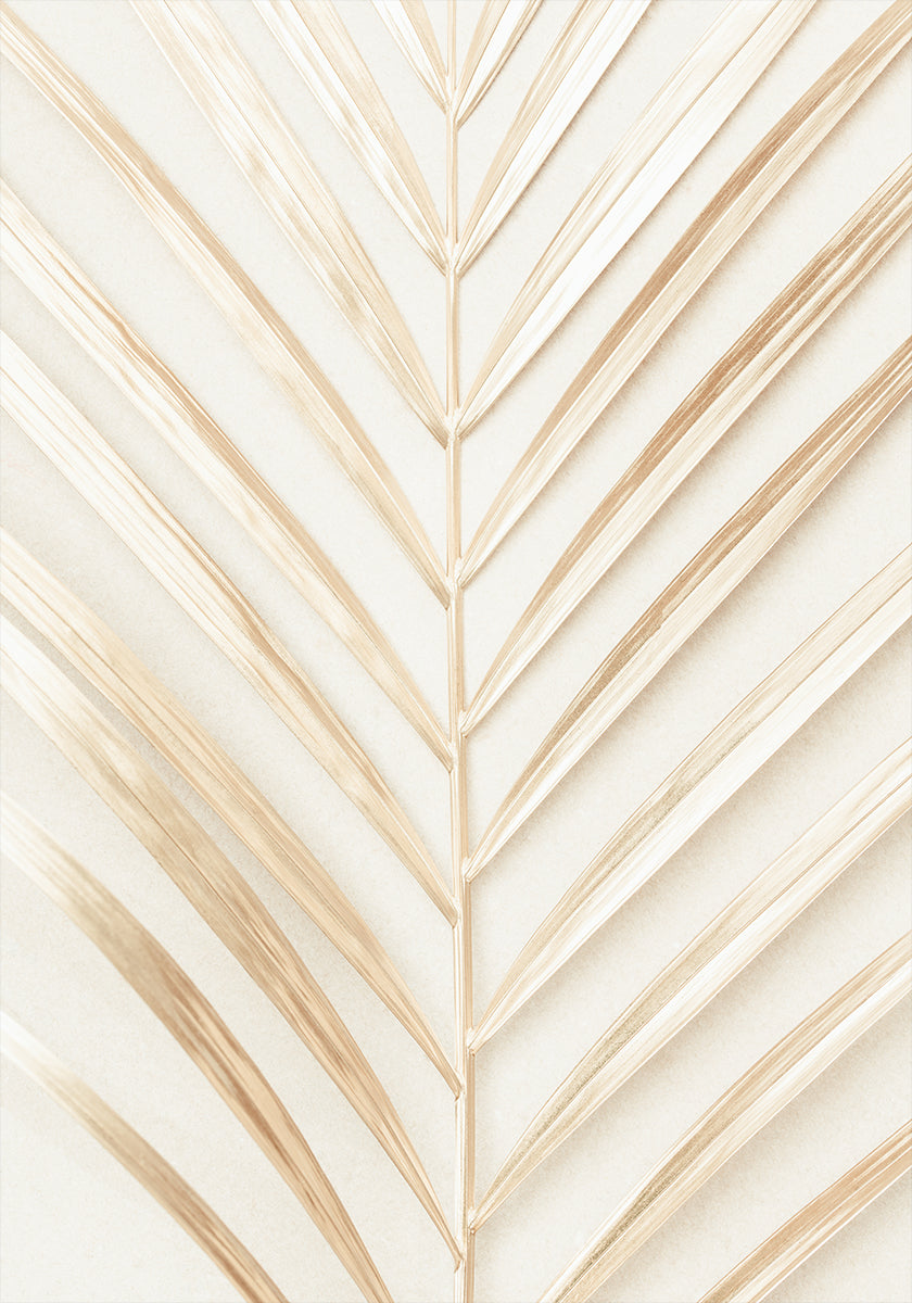 Goldenes Palmblatt-Poster
