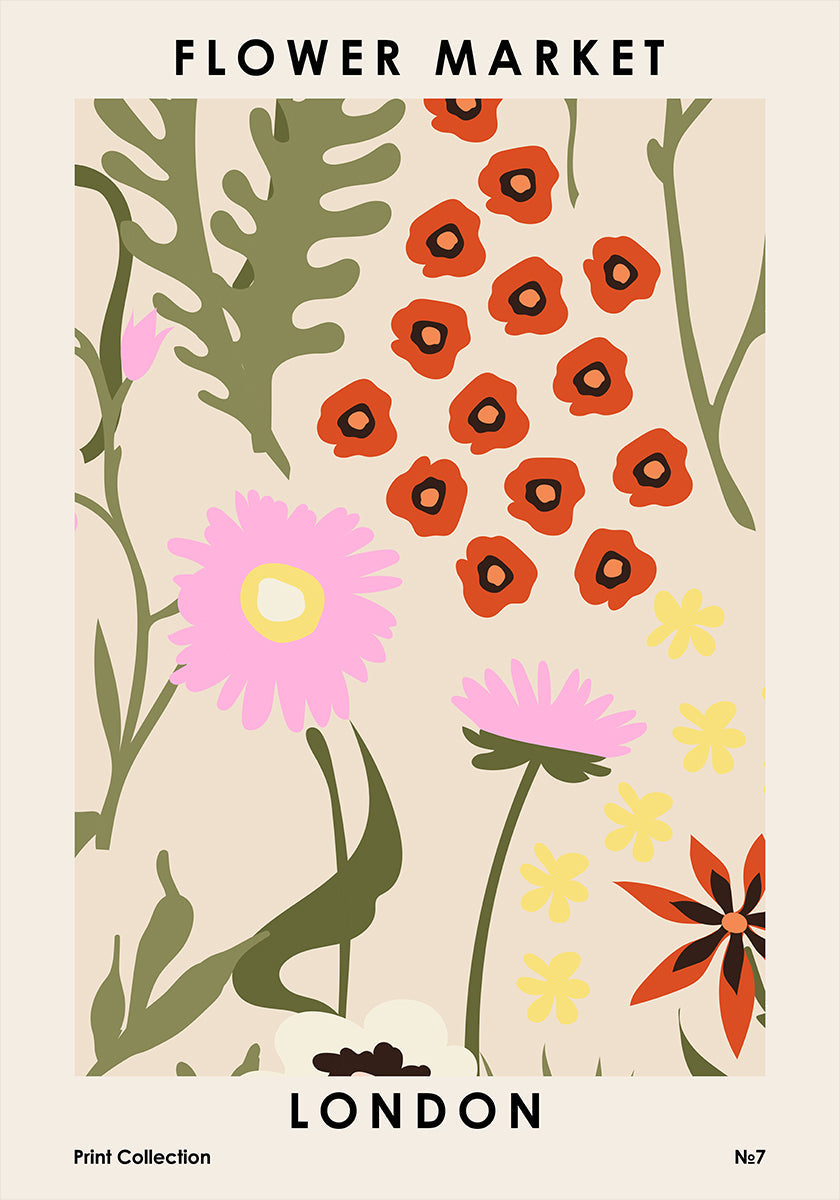 Blumenmarkt-London-Plakat