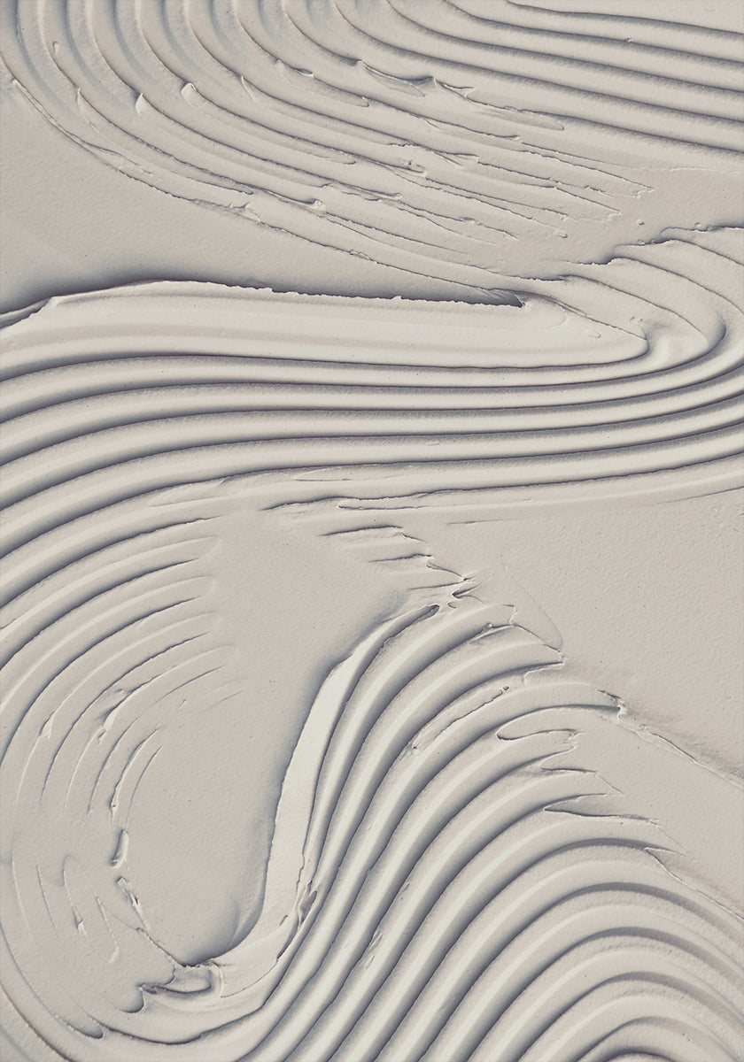 Schlammtextur 14 Beige Poster