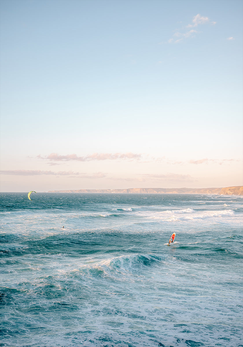 Poster zum Windsurfen an der Algarve