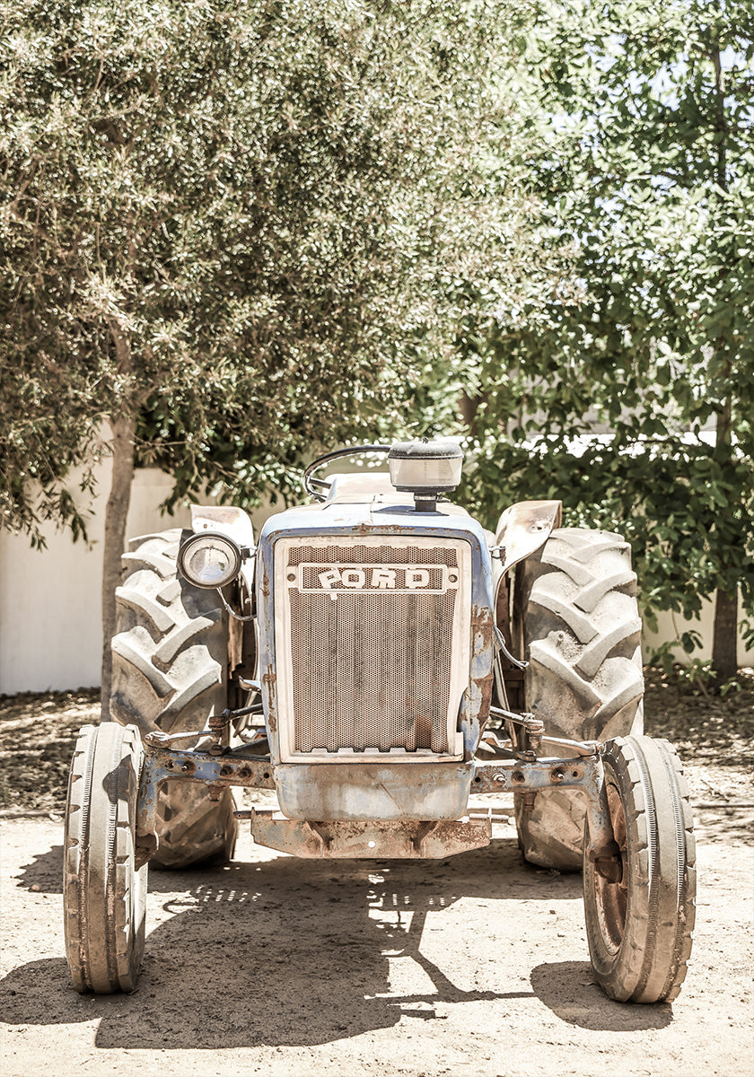 Robustes Traktorszenen-Poster