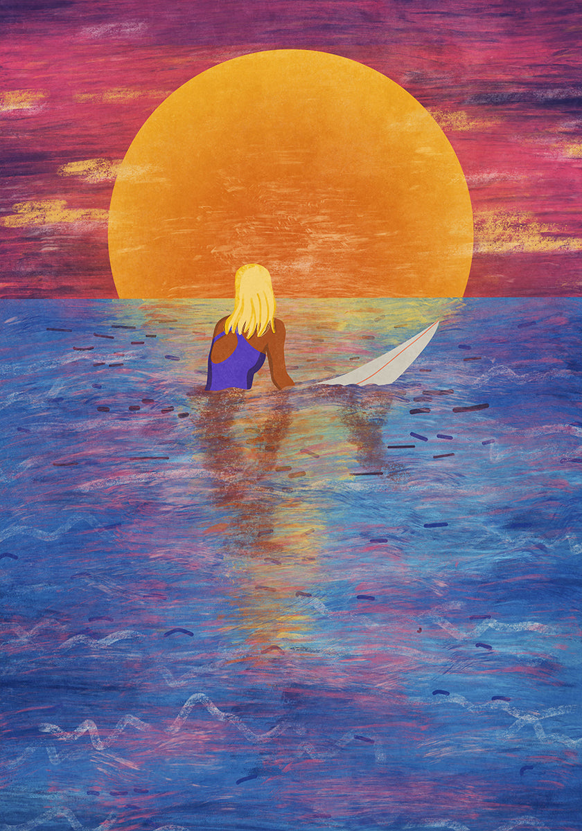 Surfermädchen