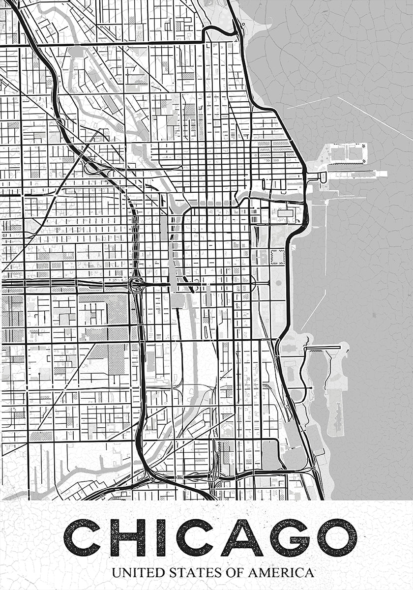 Chicago-Weiß-Poster