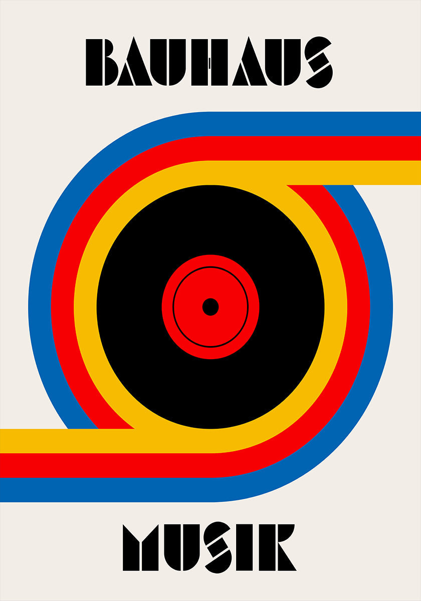 Bauhaus-Musik-Vinyl-Poster