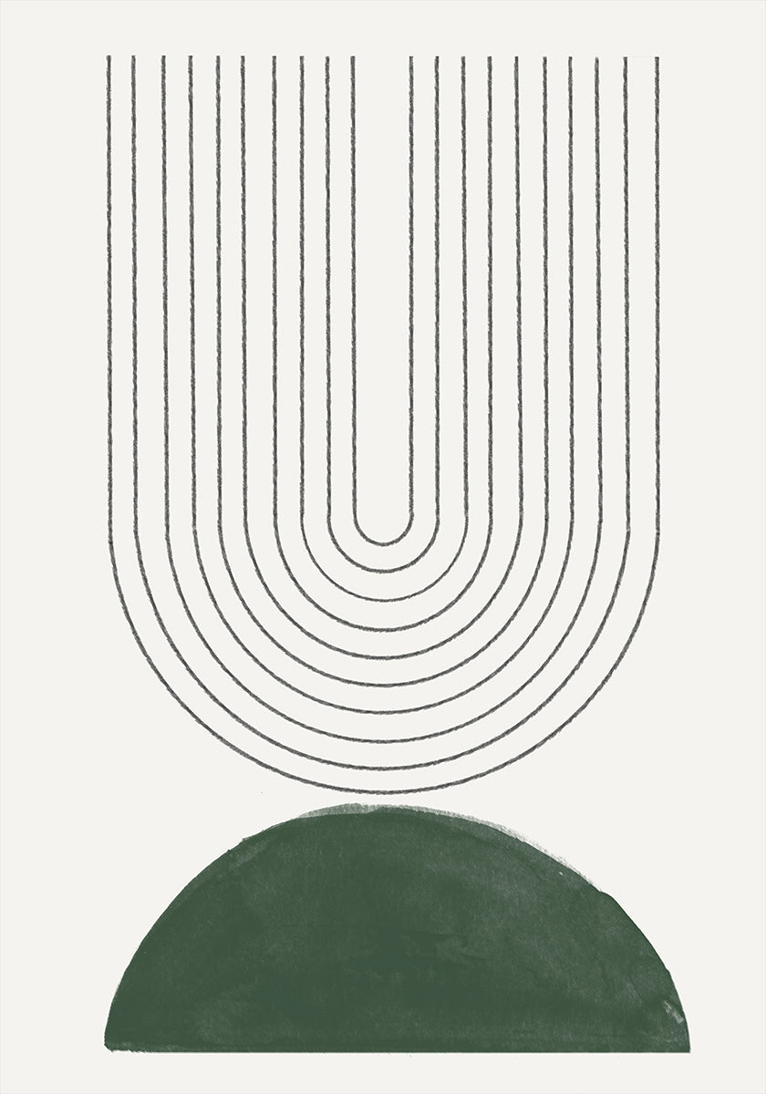 Grüne Mid-Century Modern Nr.5