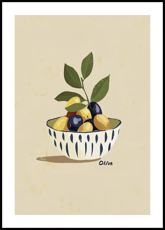 Bowl of Olives (NEW) - Posterbox