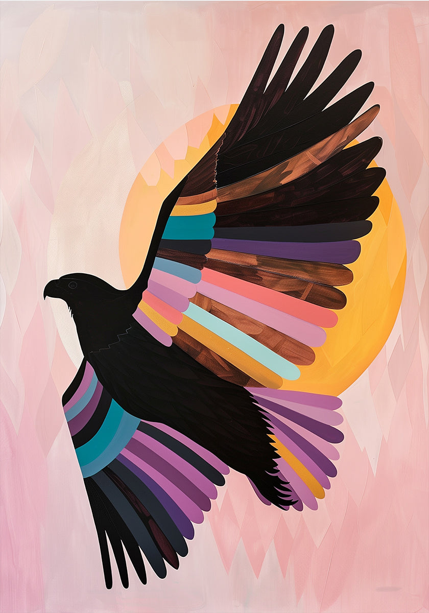 Wachendes Vogelplakat