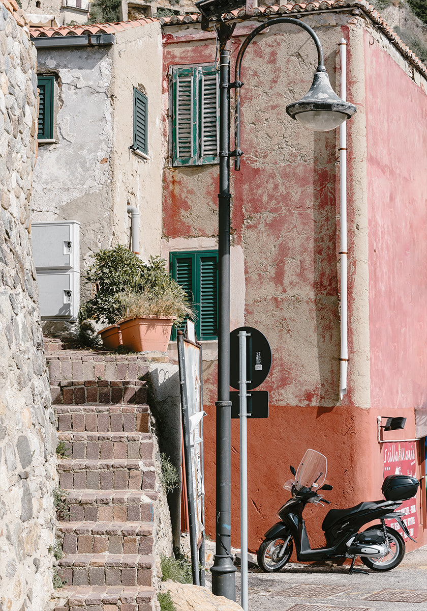 Straßenszene Scilla, Italien