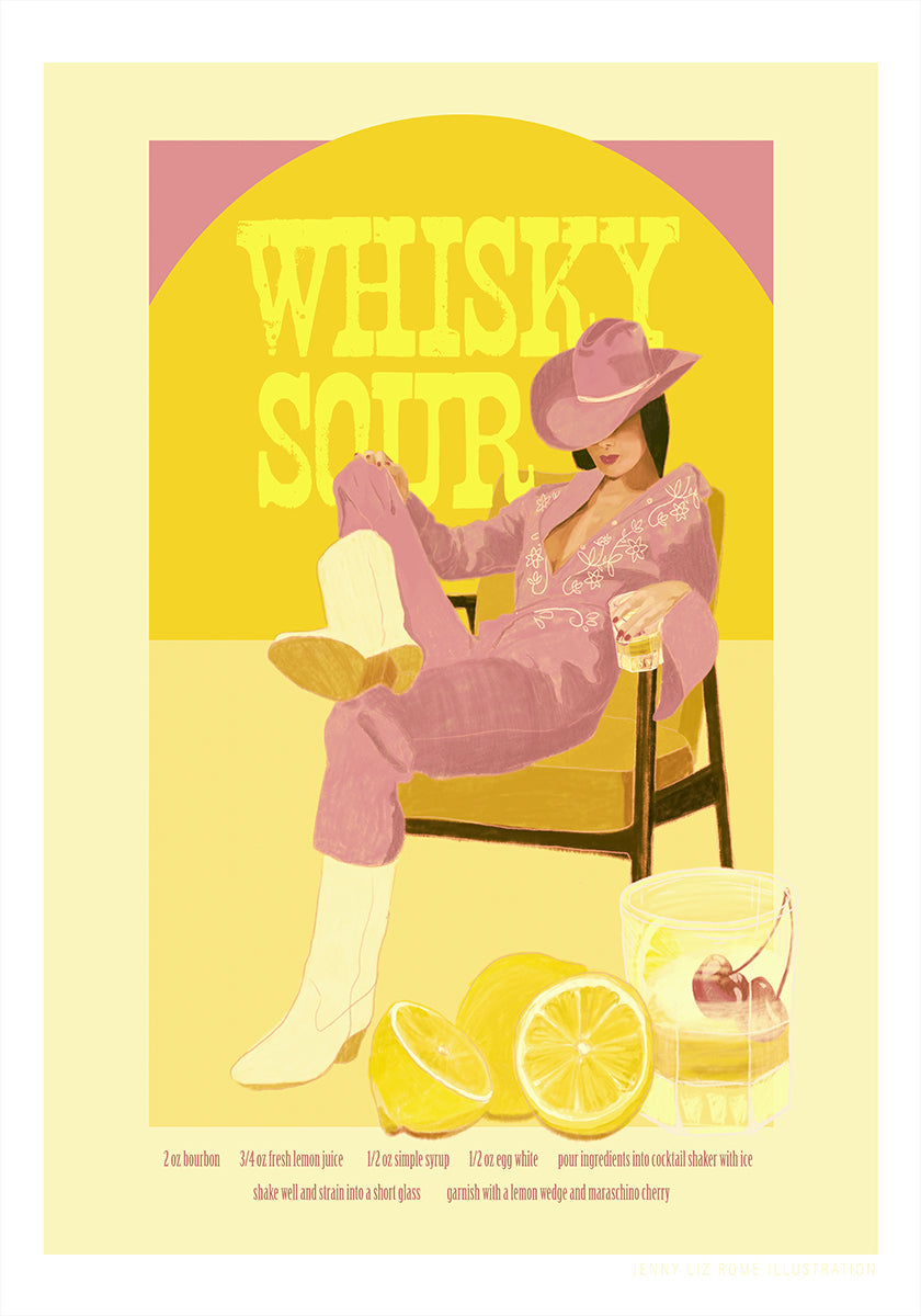 Jlr Whiskysour Pink Copy Poster