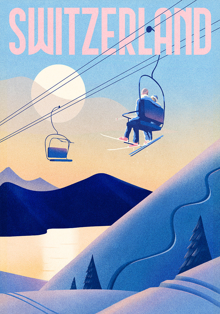 Ski Schweiz Poster