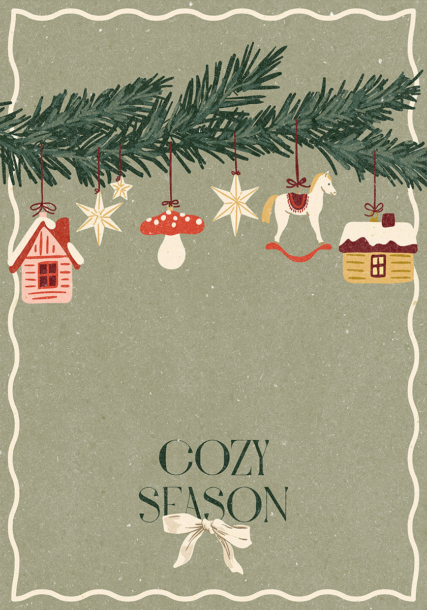 Spielzeug auf dem Weihnachtsbaum-Poster
