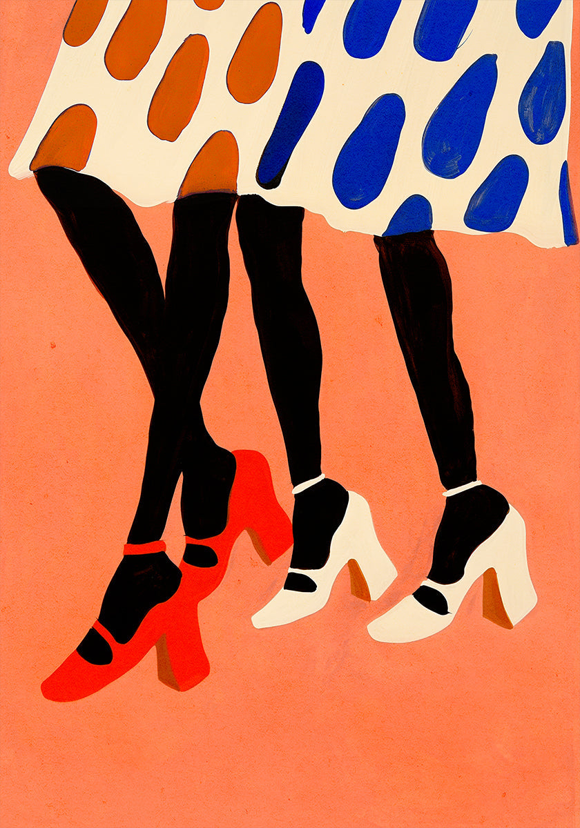 Polka Dot-Schritte