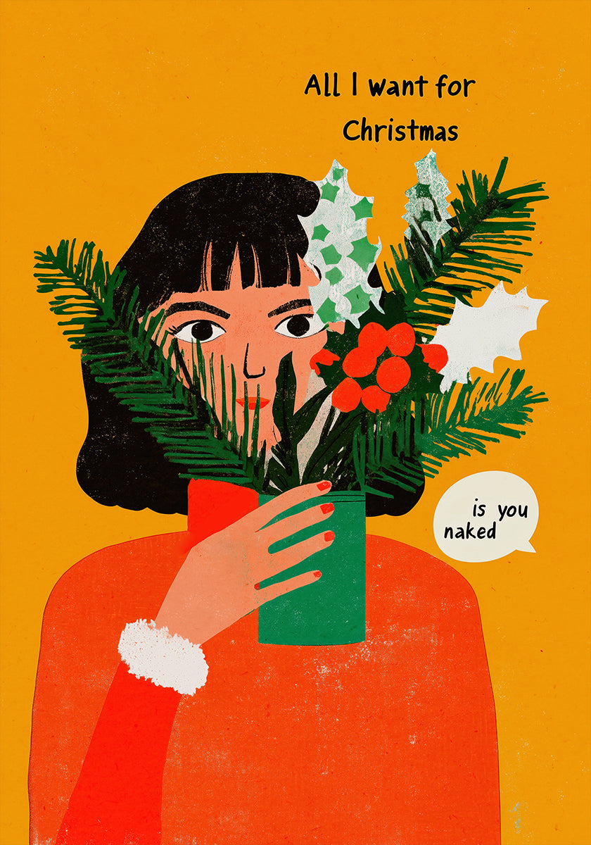 Cheeky Festive Wishes Plakat