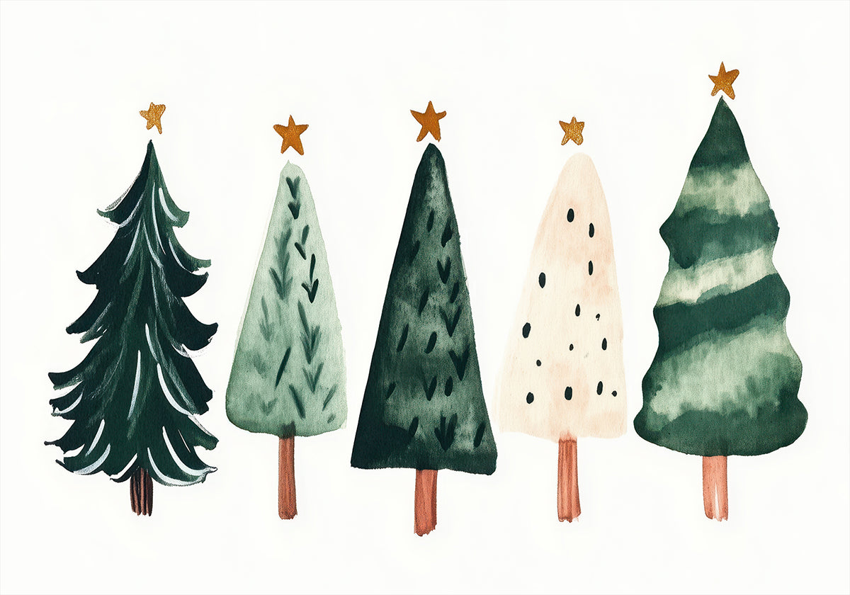 Whimsical Pines Plakat - Posterbox