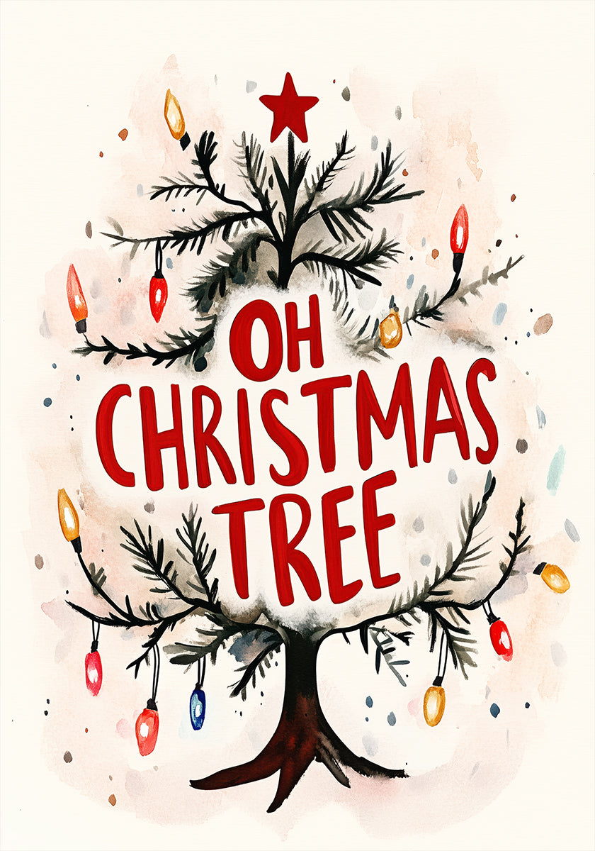 Festliches Baumglühen-Poster