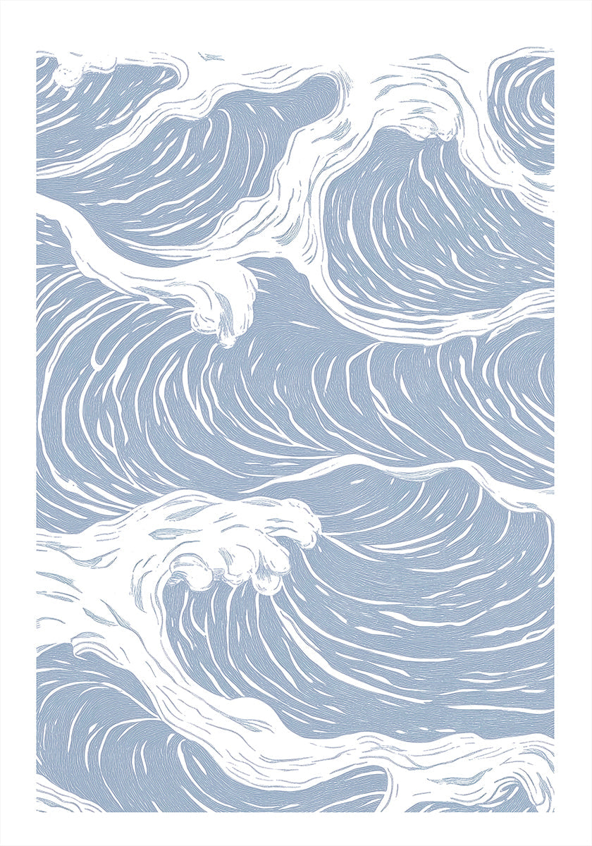Abstract Ocean Wave Plakat - Posterbox