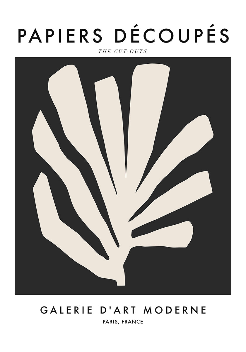 Silhouette-Blätter-Poster