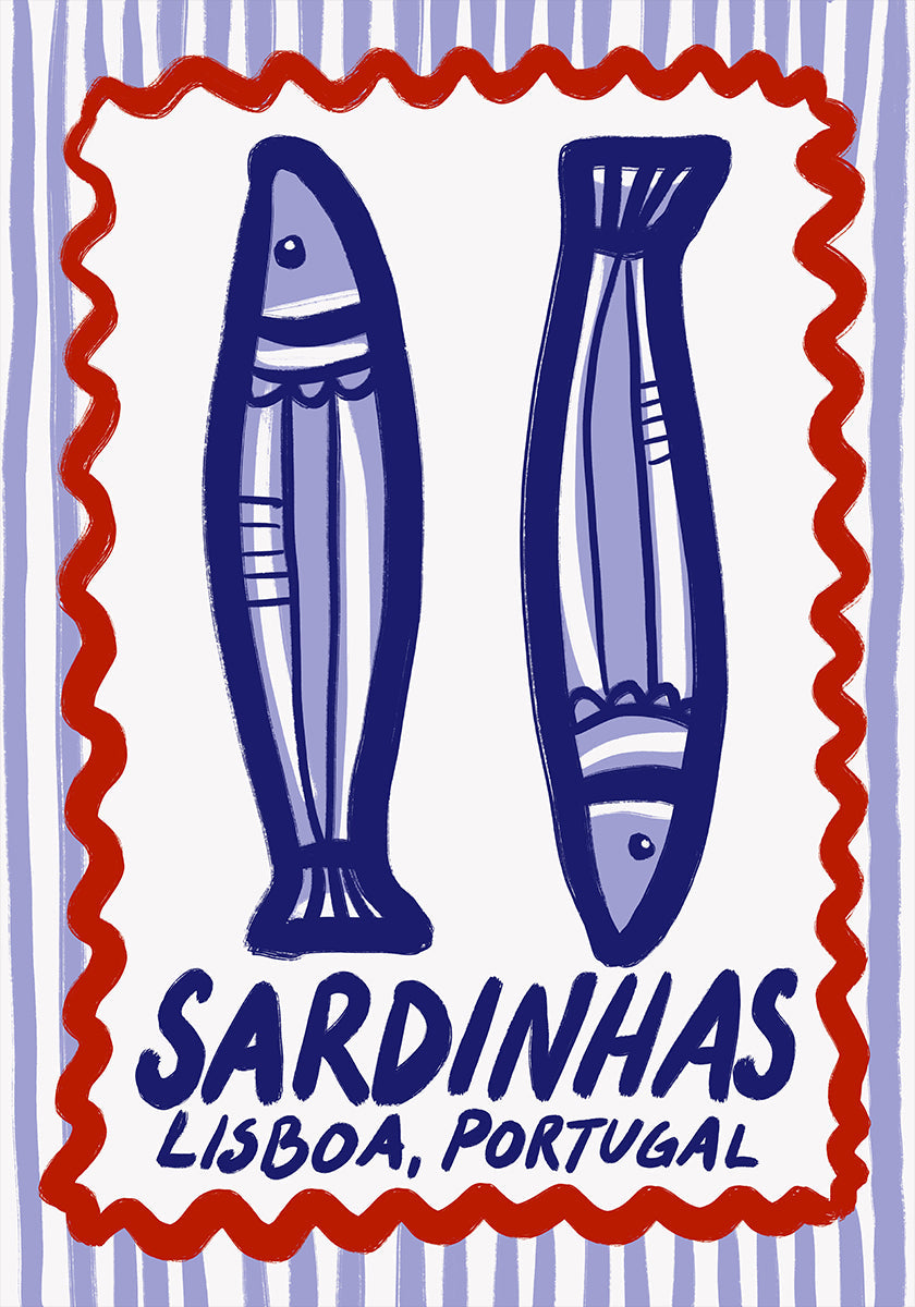 Lisbon Sardines Delight Plakat - Posterbox