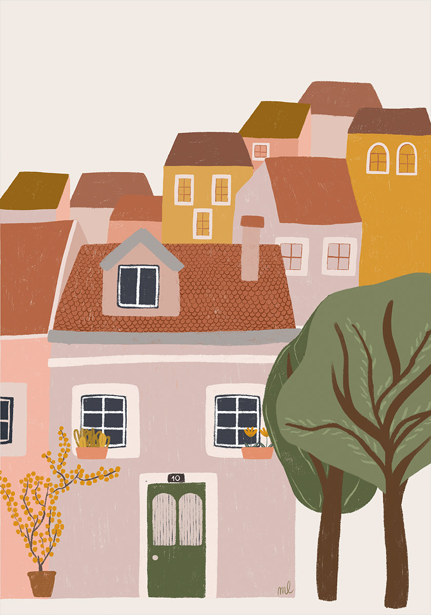 Lissabon-Straßenplakat