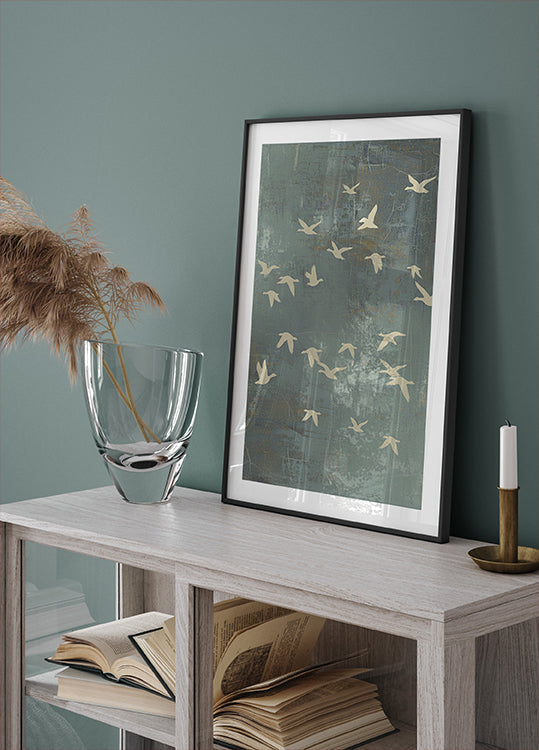 Minimal Flock Motion Poster - Posterbox