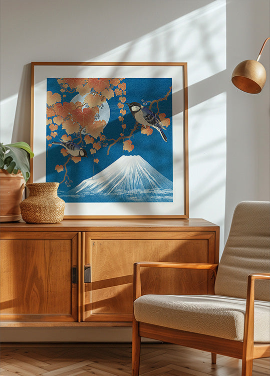 Birds & Mount Fuji (NEW) - Posterbox