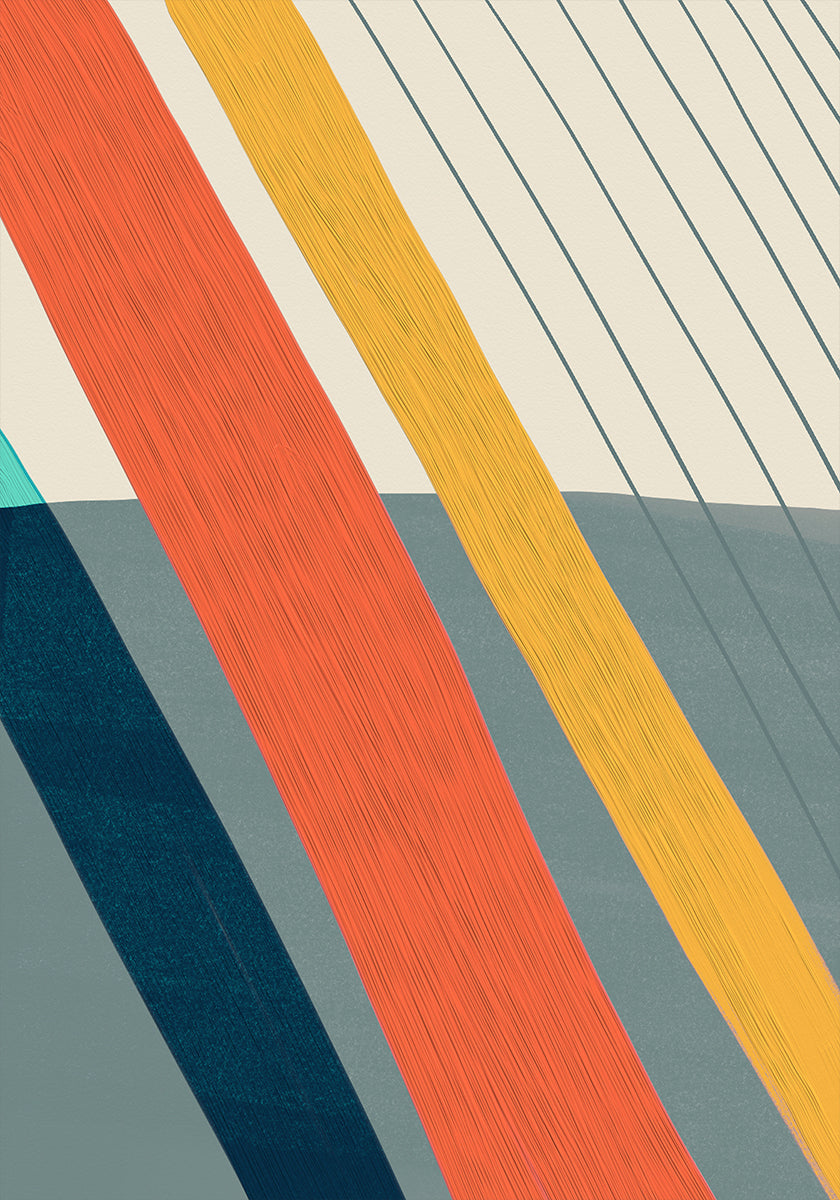 Bold Geometric Stripes (NEW) - Posterbox
