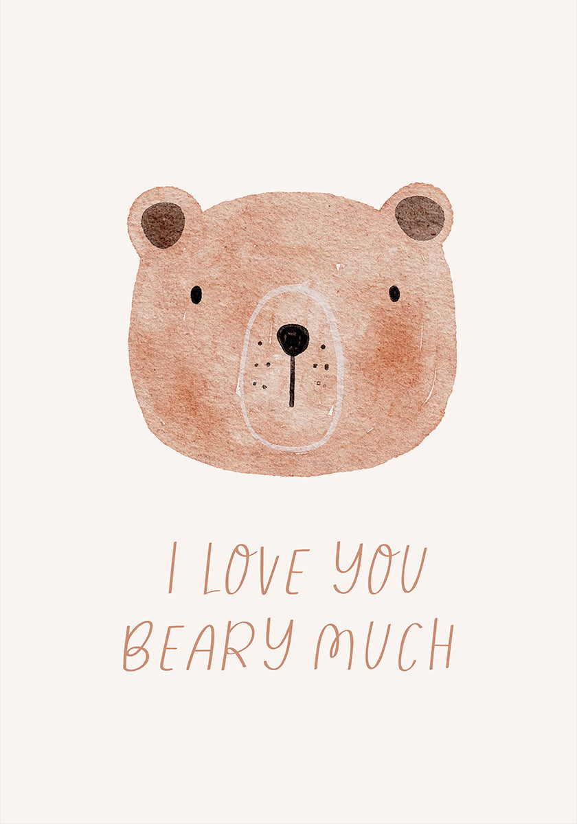 Baby - I Love You Beary Much Plakat - Posterbox