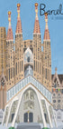 The Sagrada Familia, Barcelona by Artist Carla Daly (NEW) - Posterbox