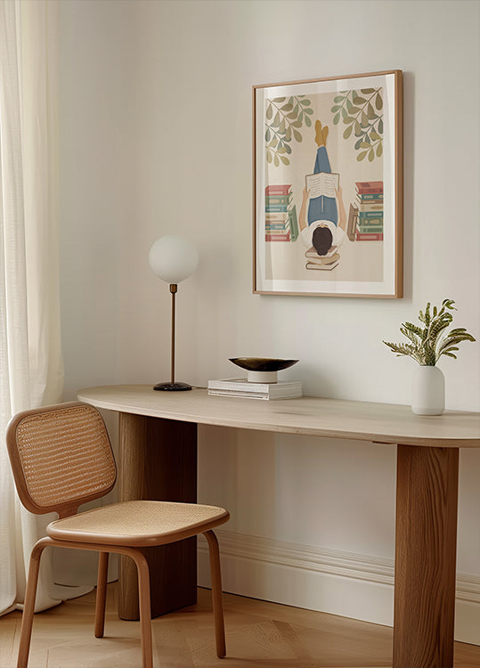 Lying On My Back Reading a Book (NEW) - Posterbox