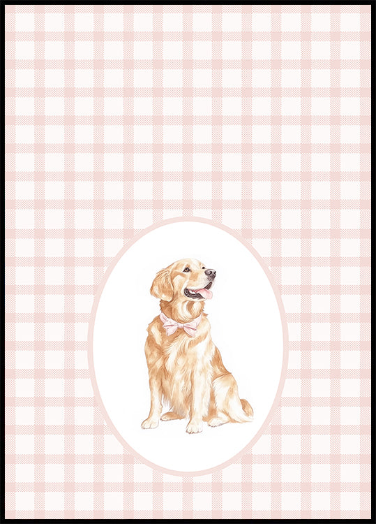 Golden Retriever Dog Watercolor Plakat - Posterbox